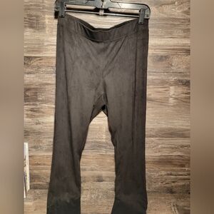 EXPRESS Womens Black Faux Suede Ankle Leggings Size Medium